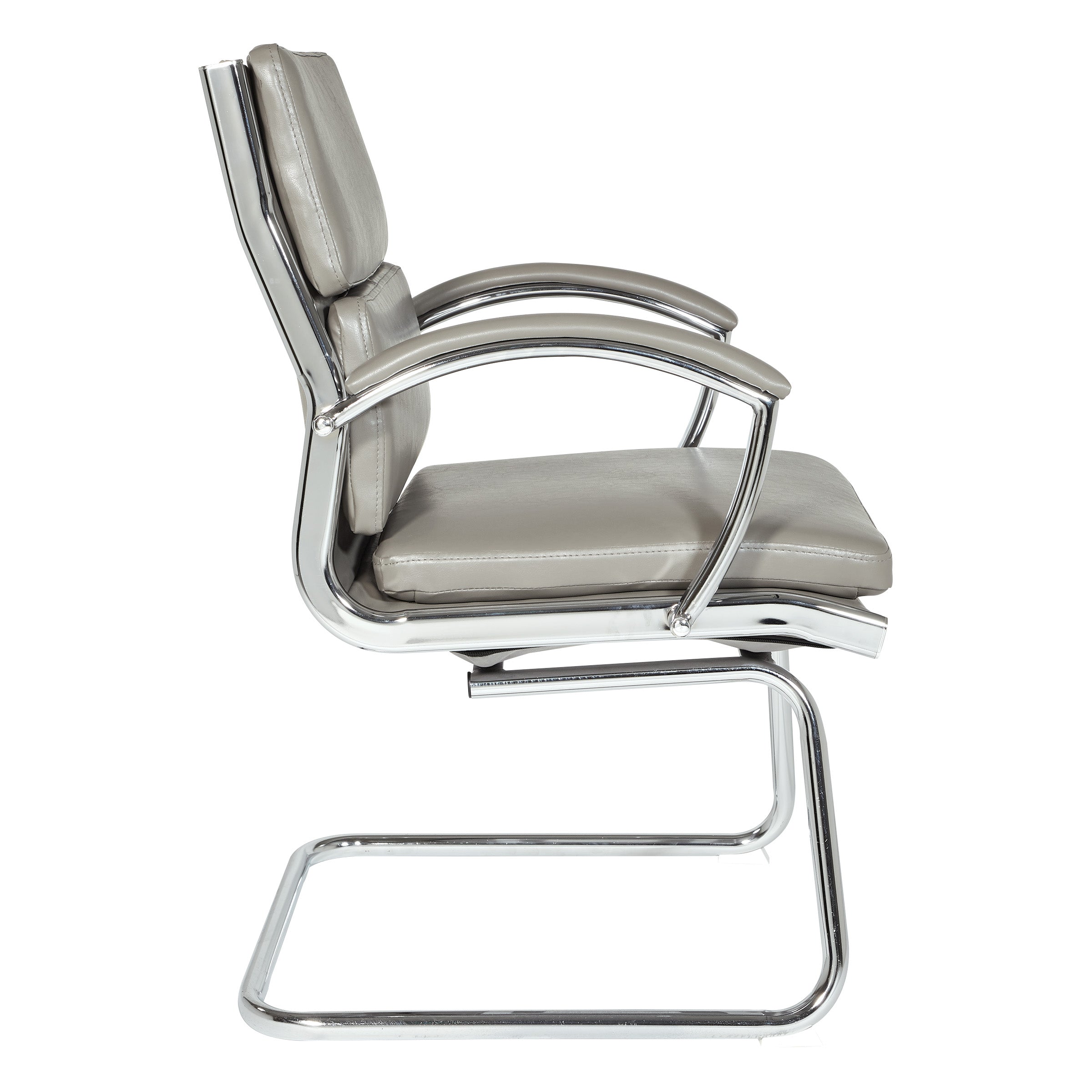 Mid-Back Faux Lthr Visitor's Chair